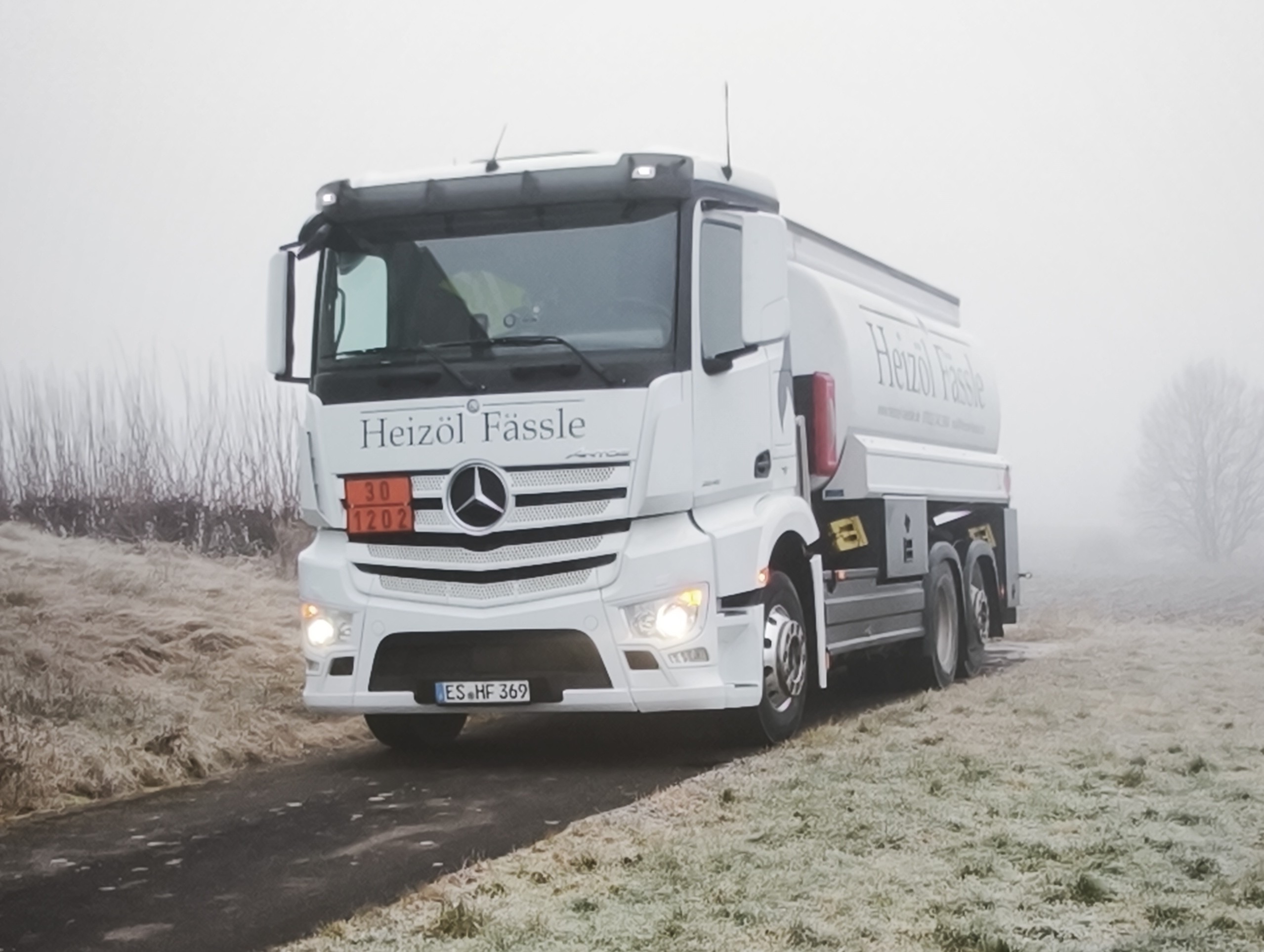 Fässle Tankfahrzeug Winterlandschaft